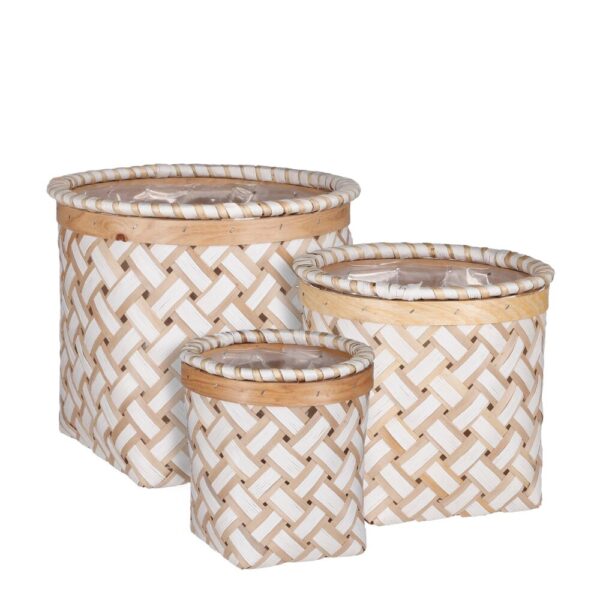 SET 3 PZ. VASO FORMIA H18 D17-H20 D23- H24 D27 bianco (Cod. 33292-03)