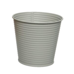 VASO TONDO METALLO HORIZON D 15,7 H 14,7 CM grigio (Cod. 33844-01)