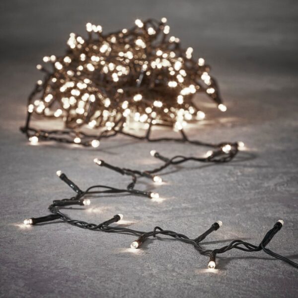 FILO LUCI 192 LED BIANCO CLASSIC C/BATTERIA 14 MT  (Cod. 34146-01)