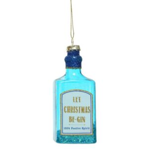 PALLINE VETRO A FORMA BOTTIGLIA 3,2X5,2 H11 gin (Cod. 33989-01)