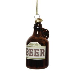 PALLINA VETRO A FORMA BOTTIGLIA 4,5X4,5 H13 birra-1 (Cod. 33992-01)