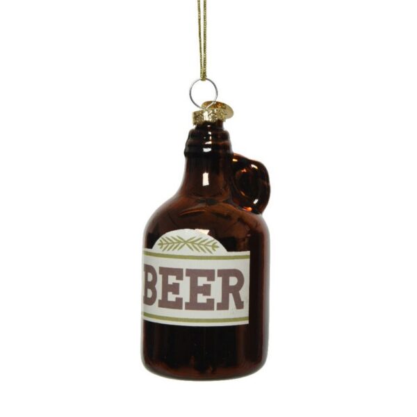 PALLINA VETRO A FORMA BOTTIGLIA 4,5X4,5 H13 birra-1 (Cod. 33992-01)
