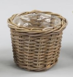 PORTAVASO RATTAN NATURALE X VASO D18  (Cod. 34109-01)