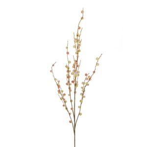 RAMO BACCHE AUTUNNALI 100 CM crema-rosa (Cod. 34043-02)