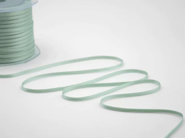 NASTRO DOPPIO RASO ALTA QUALITA' MM3 MT100 verde-mare-9 (Cod. 1067-22)