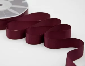 NASTRO DOPPIO RASO ALTA QUALITA' MM.40 MT.25 bordeaux-scuro-38 (Cod. 1044-08)