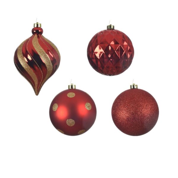 PALLINE DI NATALE D15 CM CONFEZIONE PZ. 6 rosso (Cod. 33981-05)