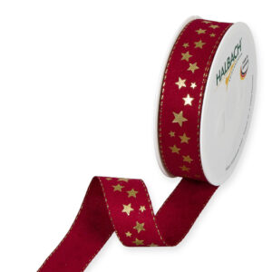 NASTRO LITTLE STARS MM25 18MT bordeaux (Cod. 32279-06)