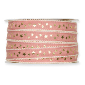 NASTRO "LITTLE STARS" 15MM 25MT rosa (Cod. 34315-01)