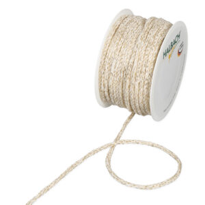 CORDONCINO COTONE 3MM 30MT bianco-oro (Cod. 34325-03)