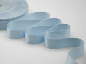 NASTRO DOPPIO RASO ALTA QUALITA' MM.40 MT.25 azzurro-593 (Cod. 1044-13)