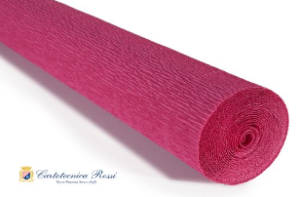 CARTA CRESPA TINTA UNITA GR.180 H.CM.50 MT.2,50 rosa-scuro-547 (Cod. 170-01)