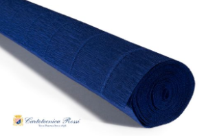 CARTA CRESPA TINTA UNITA GR.180 H.CM.50 MT.2,50 blu-notte-555 (Cod. 170-02)
