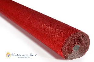 CARTA CRESPA METALLIZZATA H.CM.50 MT.2,50 rosso-metallizzato (Cod. 172) –  Mogafior