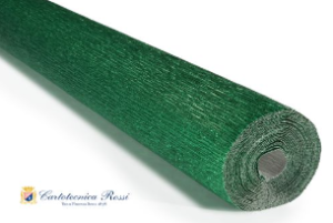 CARTA CRESPA METALLIZZATA H.CM.50 MT.2,50 verde-metallizzato (Cod. 172-06)