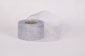 RETINA GLITTERATA 50MM MT20  argento (Cod. 24750-01)