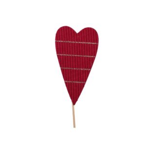 SET 6 PZ PICK CUORI DI LEGNO 6,5X12CM  (Cod. 33904-01)