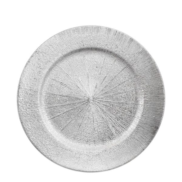 PIATTO DECORATIVO H2 D33 CM argento (Cod. 34530-01)