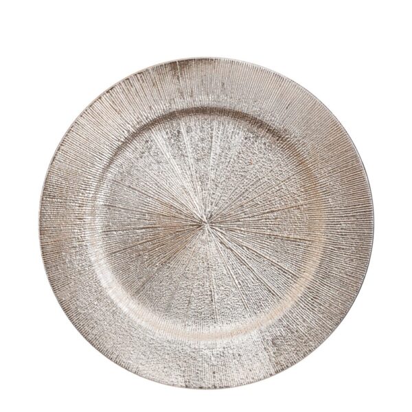 PIATTO DECORATIVO H2 D33 CM champagne (Cod. 34530-02)