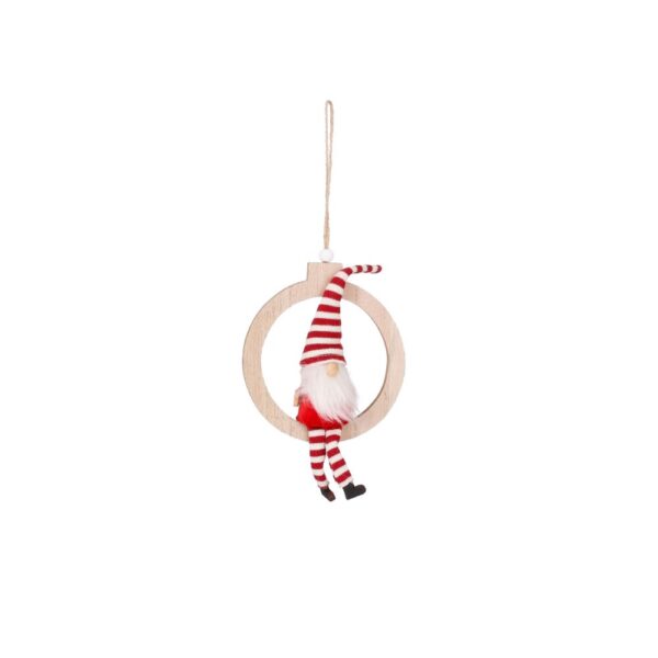DECORO SANTA CLAUS 13,5X12 H3,5 CM  (Cod. 34544-01)