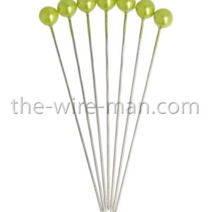 SPILLI PERLE 65/60MM D6 MM 100 PZ verde-mela (Cod. 30527-07)