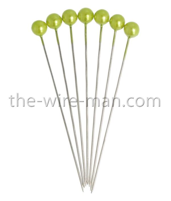 SPILLI PERLE 65/60MM D6 MM 100 PZ verde-mela (Cod. 30527-07)