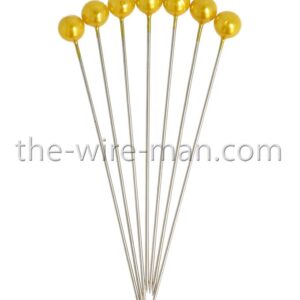 SPILLI PERLE 65/60MM D6 MM 100 PZ giallo (Cod. 30527-10)