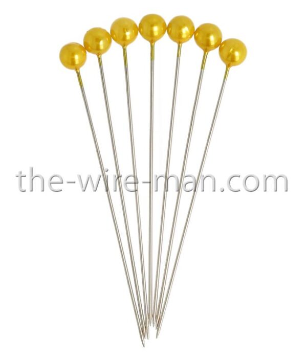 SPILLI PERLE 65/60MM D6 MM 100 PZ giallo (Cod. 30527-10)