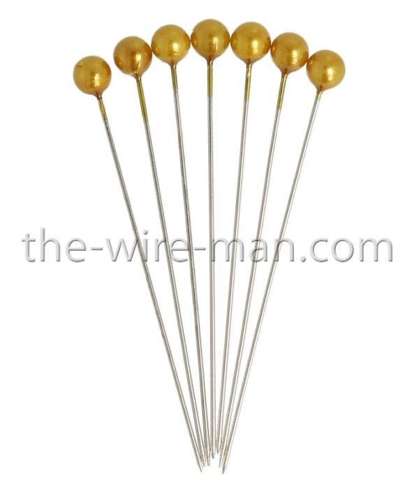 SPILLI PERLE 65/60MM D6 MM 100 PZ oro (Cod. 30527-11)