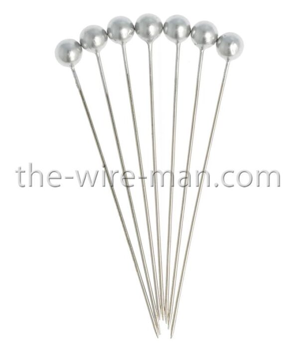 SPILLI PERLE 65/60MM D6 MM 100 PZ argento (Cod. 30527-16)
