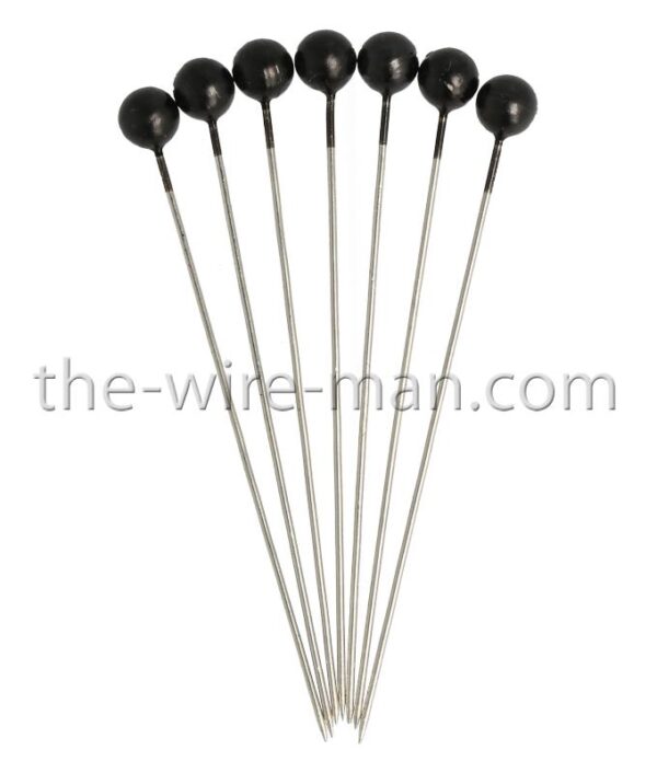 SPILLI PERLE 65/60MM D6 MM 100 PZ nero (Cod. 30527-17)