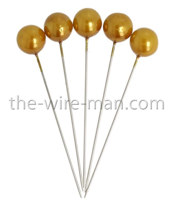 SPILLI PERLE 60MM D10MM 50PZ. oro (Cod. 30528-07)