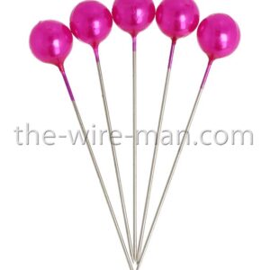 SPILLI PERLE 60MM D10MM 50PZ. fuchsia (Cod. 30528-11)