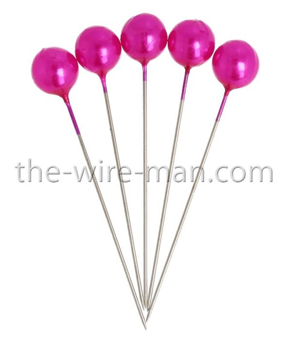 SPILLI PERLE 60MM D10MM 50PZ. fuchsia (Cod. 30528-11)