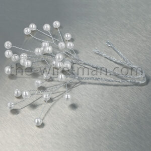 RAMETTO DI PICCOLE PERLE 6 MM 2 PEZZI bianco (Cod. 34446-01)