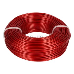 FILO ALLUMINIO LACCATO MM.2 MT.60 500GR rosso (Cod. 3576-12)