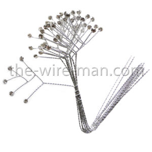 DIAMANTI SU RAMETTO 5 MM 10 CM 12 PEZZI  (Cod. 34445-01)