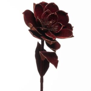 RAMO MAGNOLIA VELLUTO CM80 bordeaux (Cod. 34625-01)