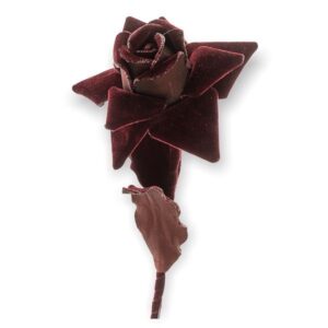 RAMO ROSA VELLUTO CM62 bordeaux (Cod. 34628-01)