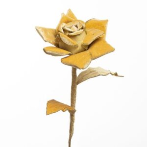 RAMO ROSA VELLUTO CM80 oro (Cod. 34626-02)