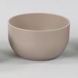 CIOTOLA CERAMICA H14 D26,10 CM - IDEALE PER 3 ORCHIDEE  tortora (Cod. 32608-03)