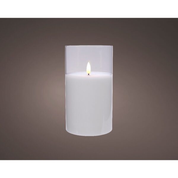 CANDELA CON LED LUCE CALDA D7,5 H12,5 CM   (Cod. 34003-01)