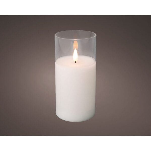 CANDELA CON LED LUCE CALDA D7,5 H15 CM   (Cod. 34004-01)