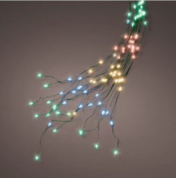 CASCATA LUCI MULTICOLOR 832 LED 2,4MT IN-OUTDOOR  (Cod. 34651-01)