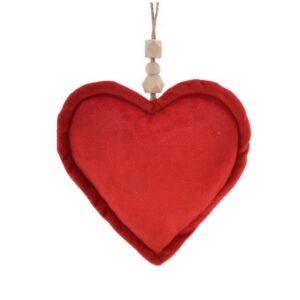 DECORI NATALIZI D'APPENDERE 14x19 CM cuore (Cod. 34057-01)