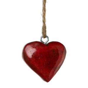 CUORE LEGNO DA APPENDERE 5X5 CM  (Cod. 32331-01)