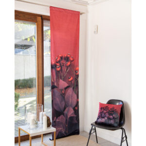 TENDA IN VELLUTO' EUCALYPTUS/BERRIES' 60X250 CM  (Cod. 34668-01)