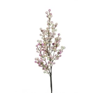 RAMO BACCHE 79 cm crema-viola (Cod. 34669-01)