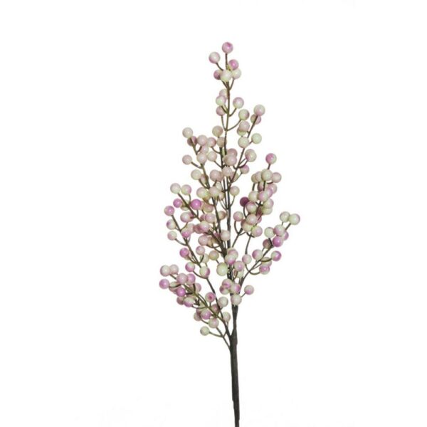 RAMO BACCHE 79 cm crema-viola (Cod. 34669-01)