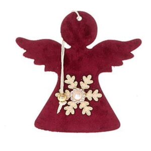 DECORO ANGELO DI PANNO 14X1 H25 CM  (Cod. 34732-01)